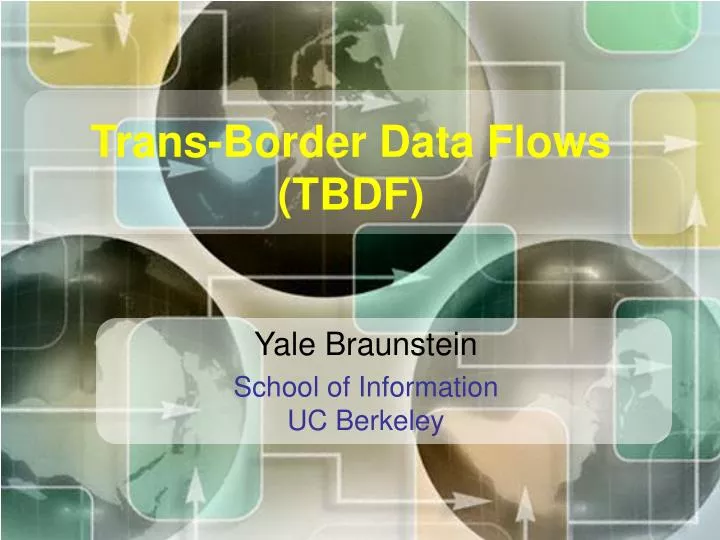 trans border data flows tbdf