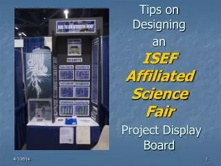 Tips on Designing an ISEF Affiliated Science Fair Project Display Board