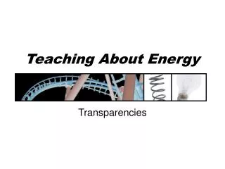 Teaching About Energy