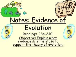 Notes: Evidence of Evolution