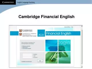 Cambridge Financial English