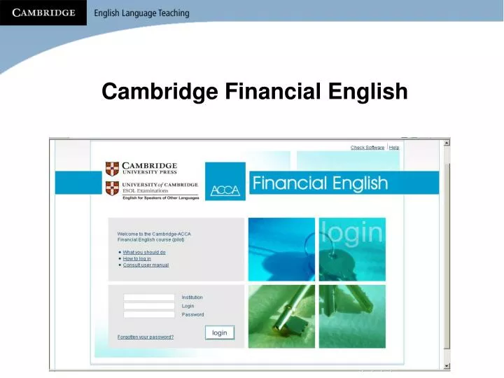 cambridge financial english