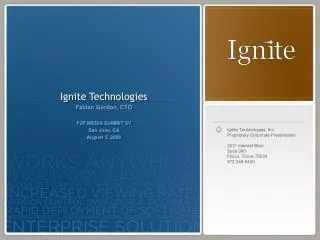 Ignite Technologies