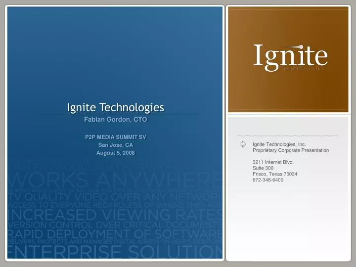 ignite technologies