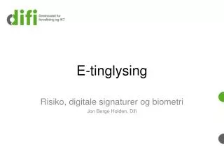 E-tinglysing
