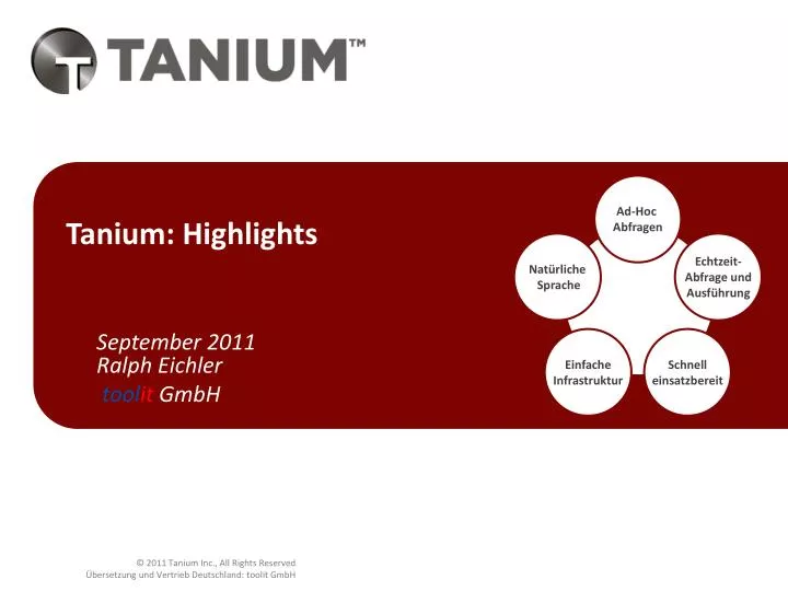 tanium highlights