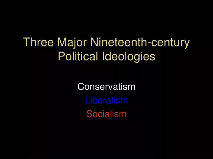 conservatism liberalism socialism