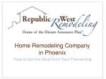Republic West Remodeling: Home Remodeling Company - slide 1