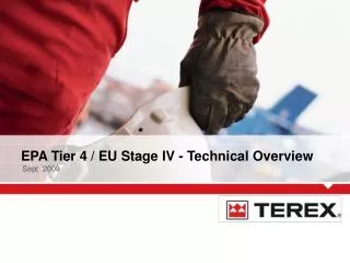 EPA Tier 4 / EU Stage IV - Technical Overview