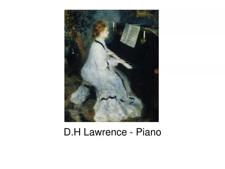 d h lawrence piano