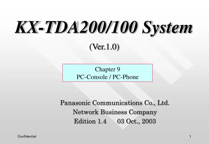 kx tda200 100 system ver 1 0