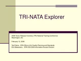 TRI-NATA Explorer