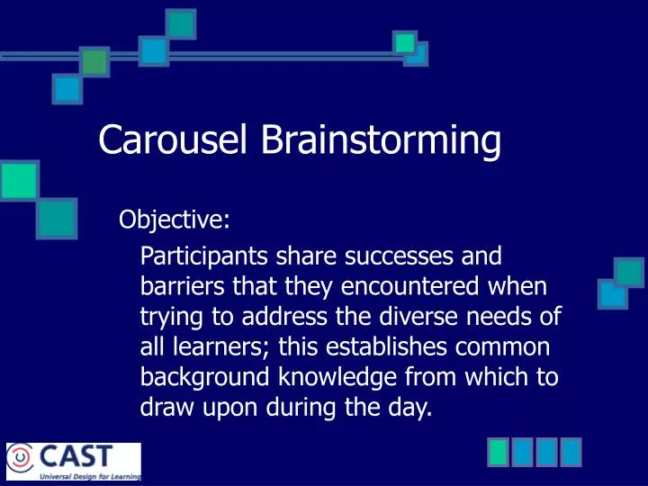carousel brainstorming