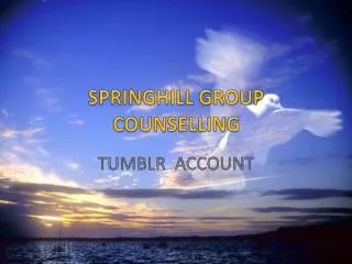 SPRINGHILL GROUP COUNSELLING - Facebook Fan Page