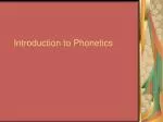 Introduction to Phonetics - slide 1