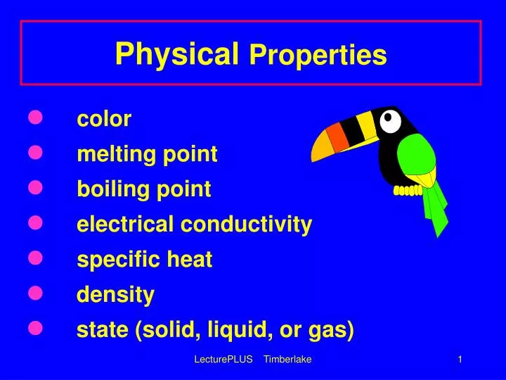 physical properties