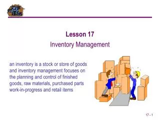 Lesson 17 Inventory Management