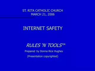 ST. RITA CATHOLIC CHURCH MARCH 21, 2006