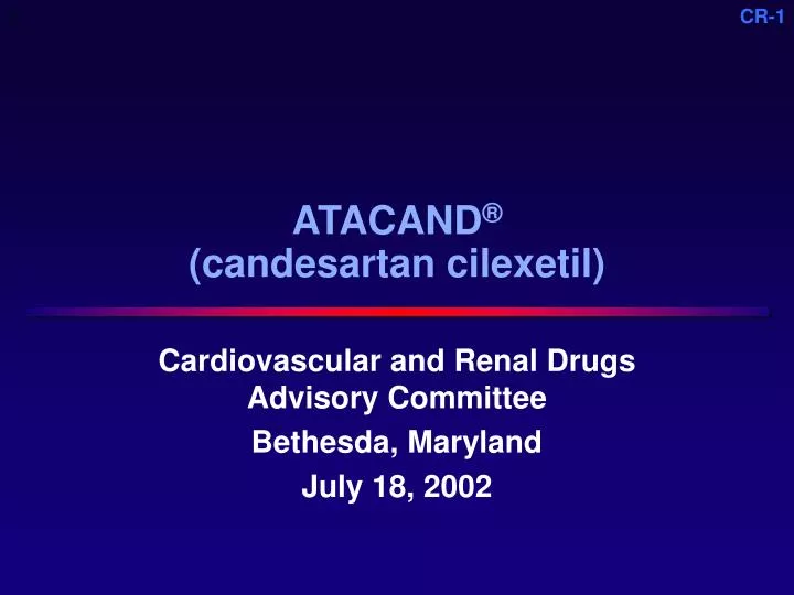 atacand candesartan cilexetil