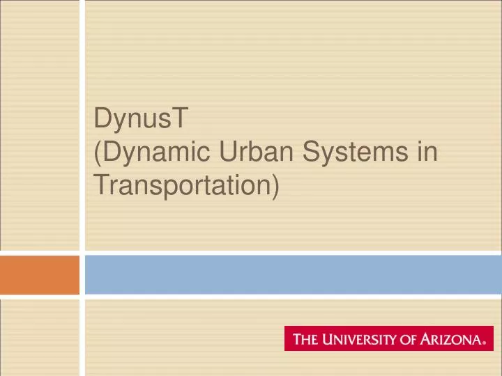 dynust dynamic urban systems in transportation