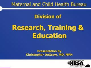 Maternal and Child Health Bureau