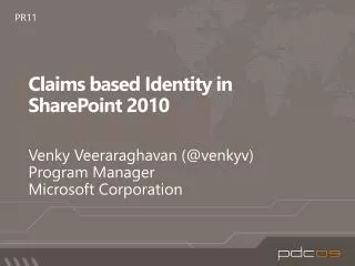 Claims based Identity in SharePoint 2010