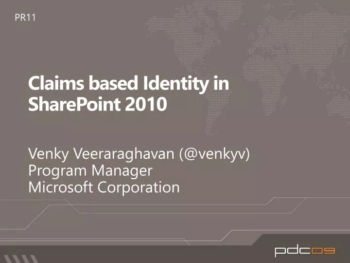 claims based identity in sharepoint 2010