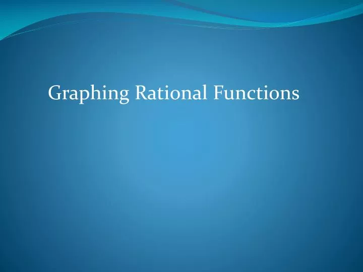 graphing rational functions