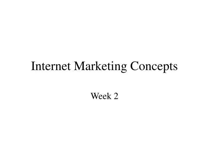 internet marketing concepts