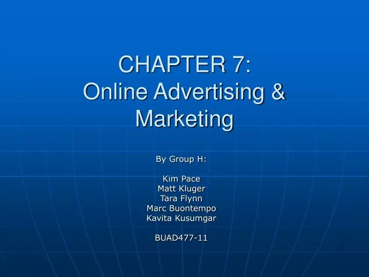 chapter 7 online advertising marketing