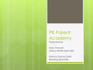 PK Parent Academy