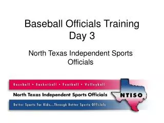 Baseball Officials Training Day 3