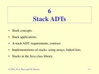 6 Stack ADTs