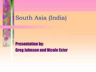 South Asia (India)