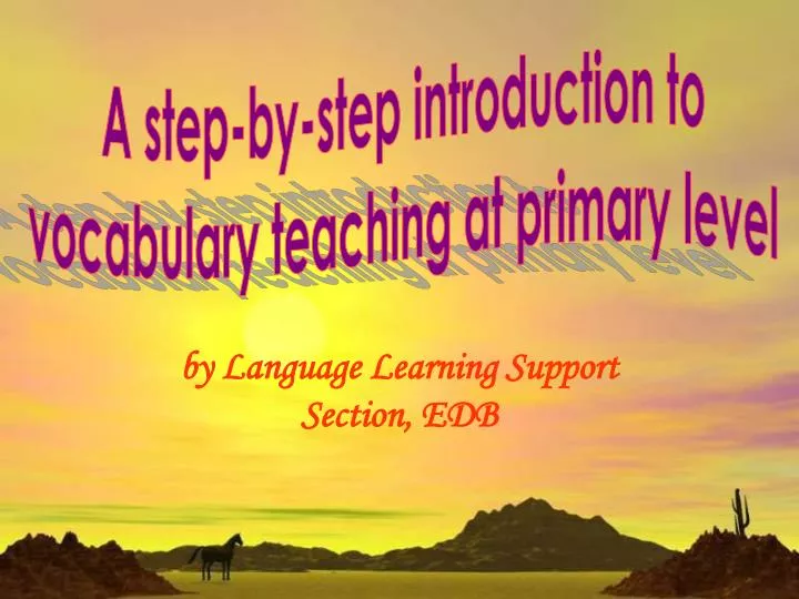 by language learning support section edb