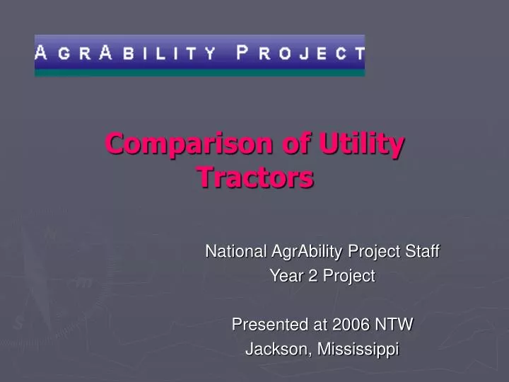 comparison of utility tractors