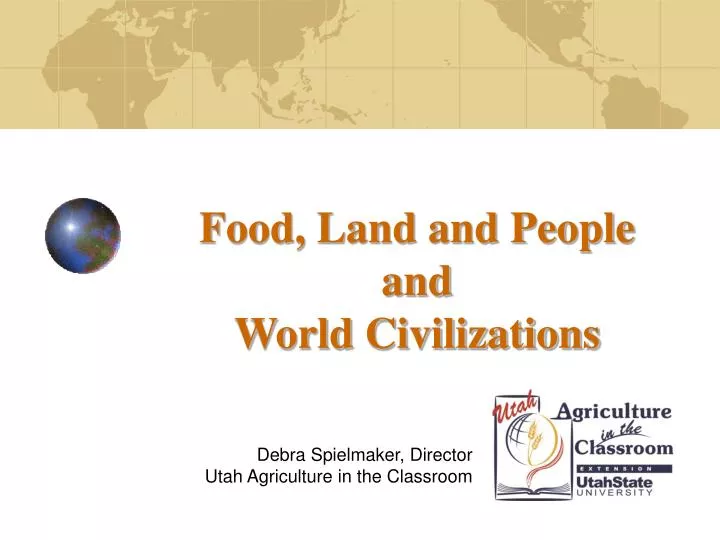food land and people and world civilizations