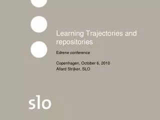 Learning Trajectories and repositories