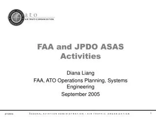 FAA and JPDO ASAS Activities