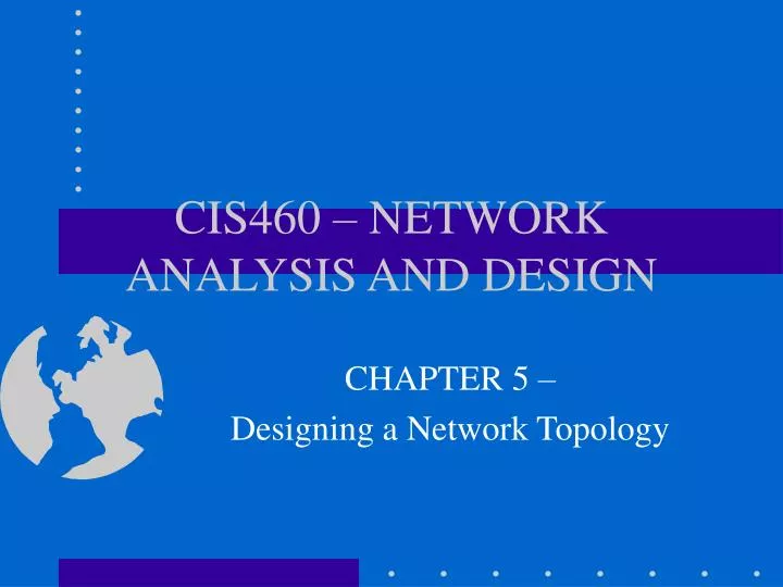 cis460 network analysis and design