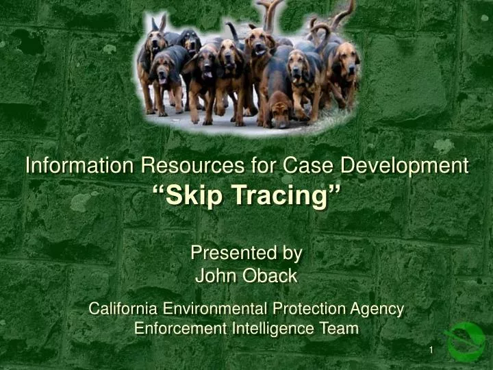 information resources for case development skip tracing