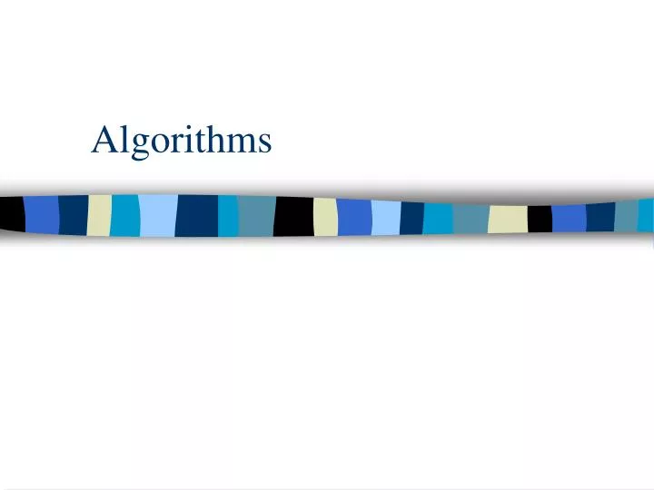 algorithms