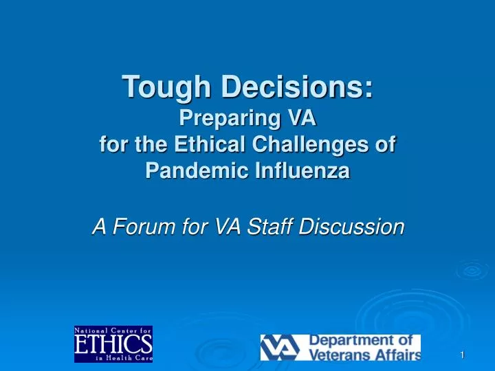 tough decisions preparing va for the ethical challenges of pandemic influenza