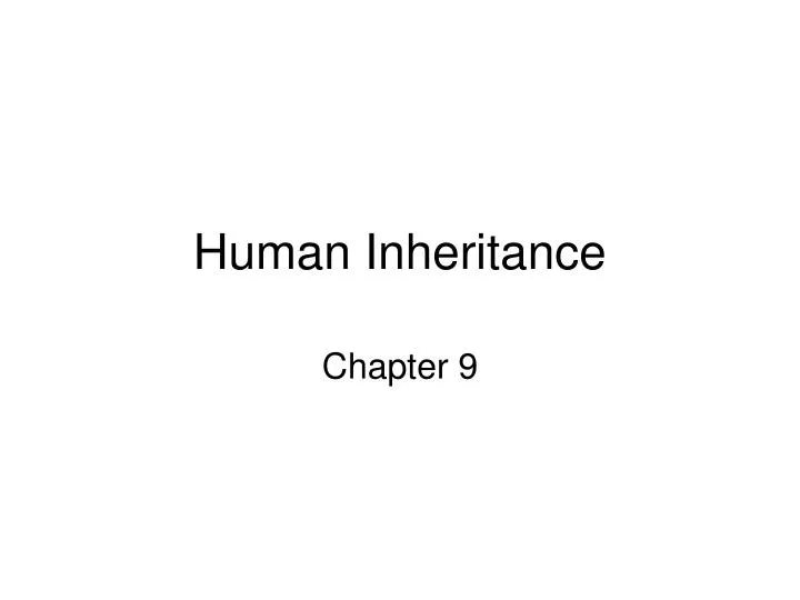 human inheritance