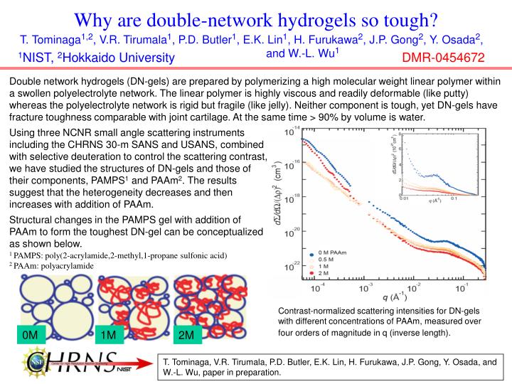 why are double network hydrogels so tough