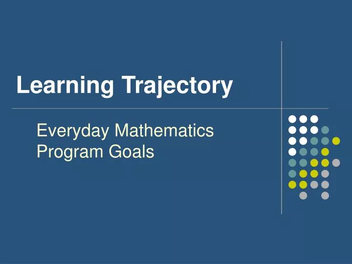 learning trajectory