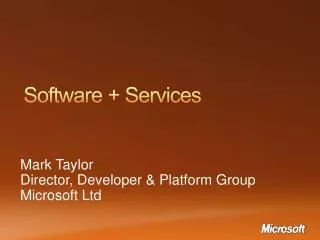 Software + Services
