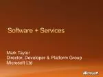 Software + Services - slide 1