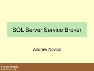 SQL Server Service Broker