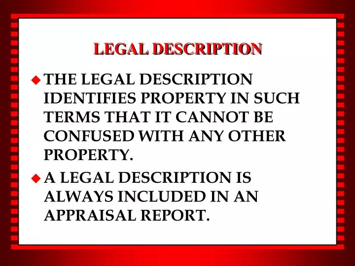 legal description